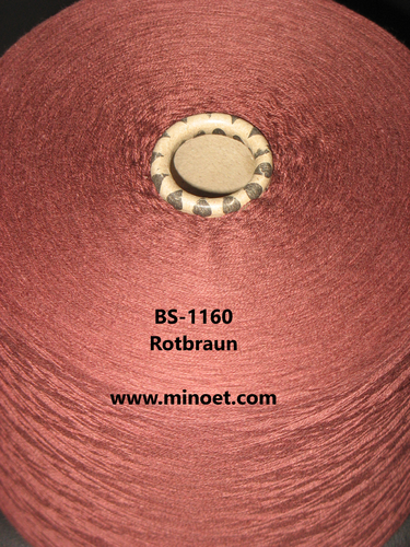 BS 1160 Rotbraun  Baumwolle/Polyacryl (Grundpreis  16,85 €/kg)